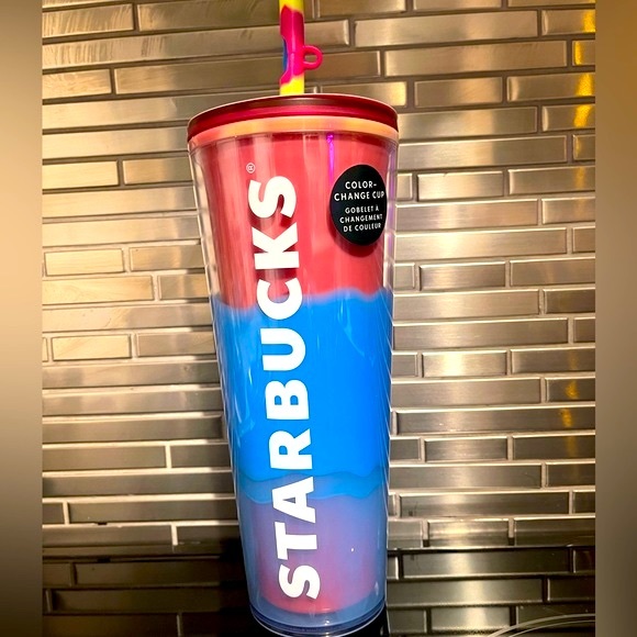 💙Starbucks 2023 Citrus Color Changing Venti Tumbler with Swirl Straw✨NWT - Picture 3 of 9